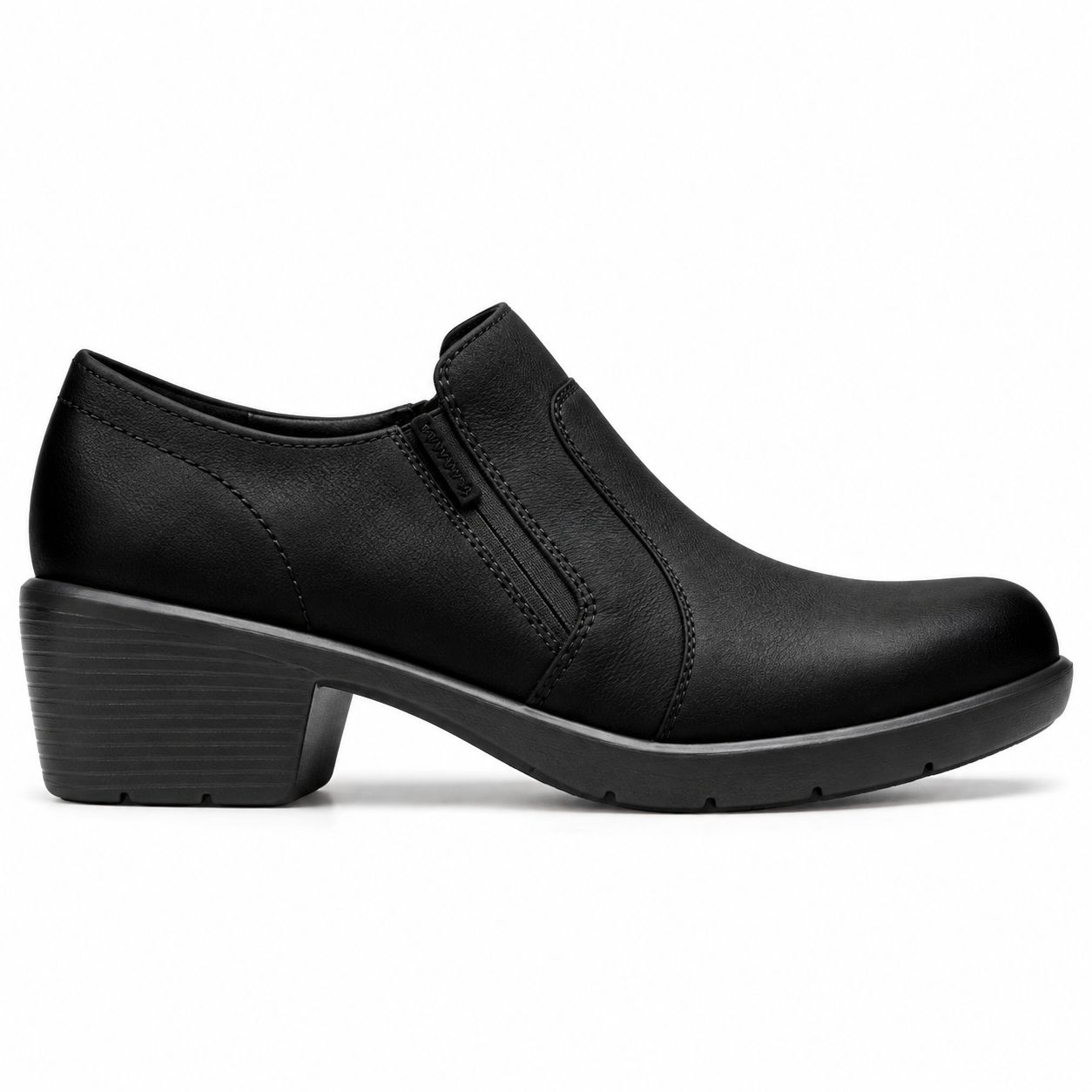 CLARKS KYNZIE ZIP BLK