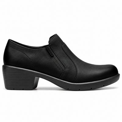 CLARKS KYNZIE ZIP BLK