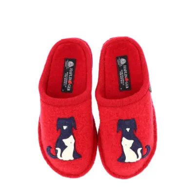 HAFLINGER CANEGATTO SLIPPER RED