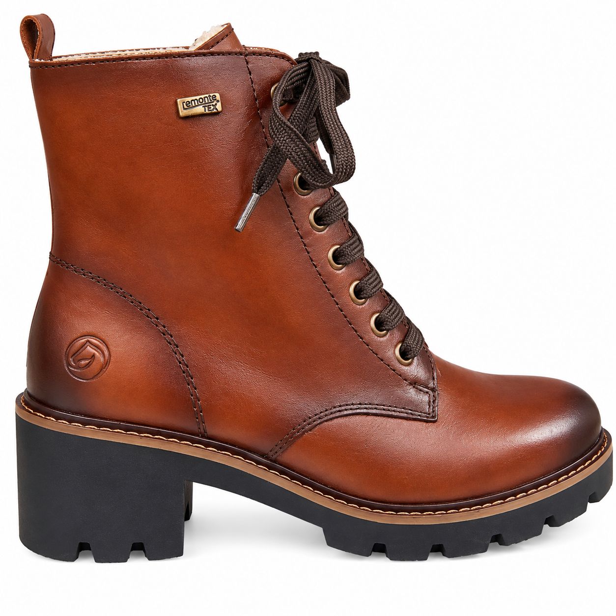 RIEKER SHORT BOOT D0A81-24 BRN