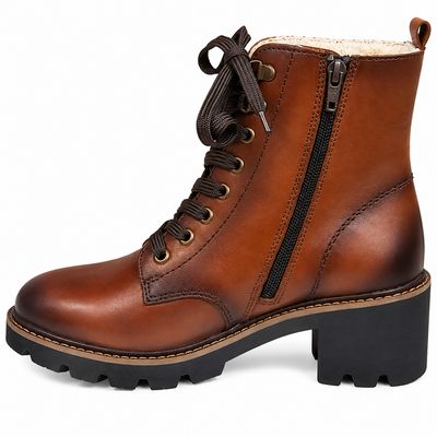 RIEKER SHORT BOOT D0A81-24 BRN