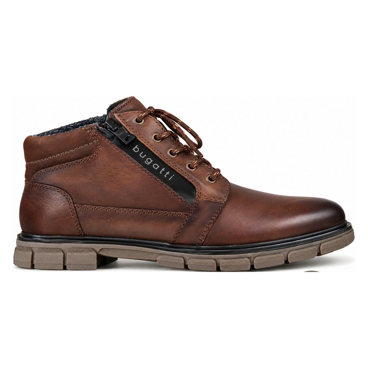BUGATTI MID  BOOT DK BRN