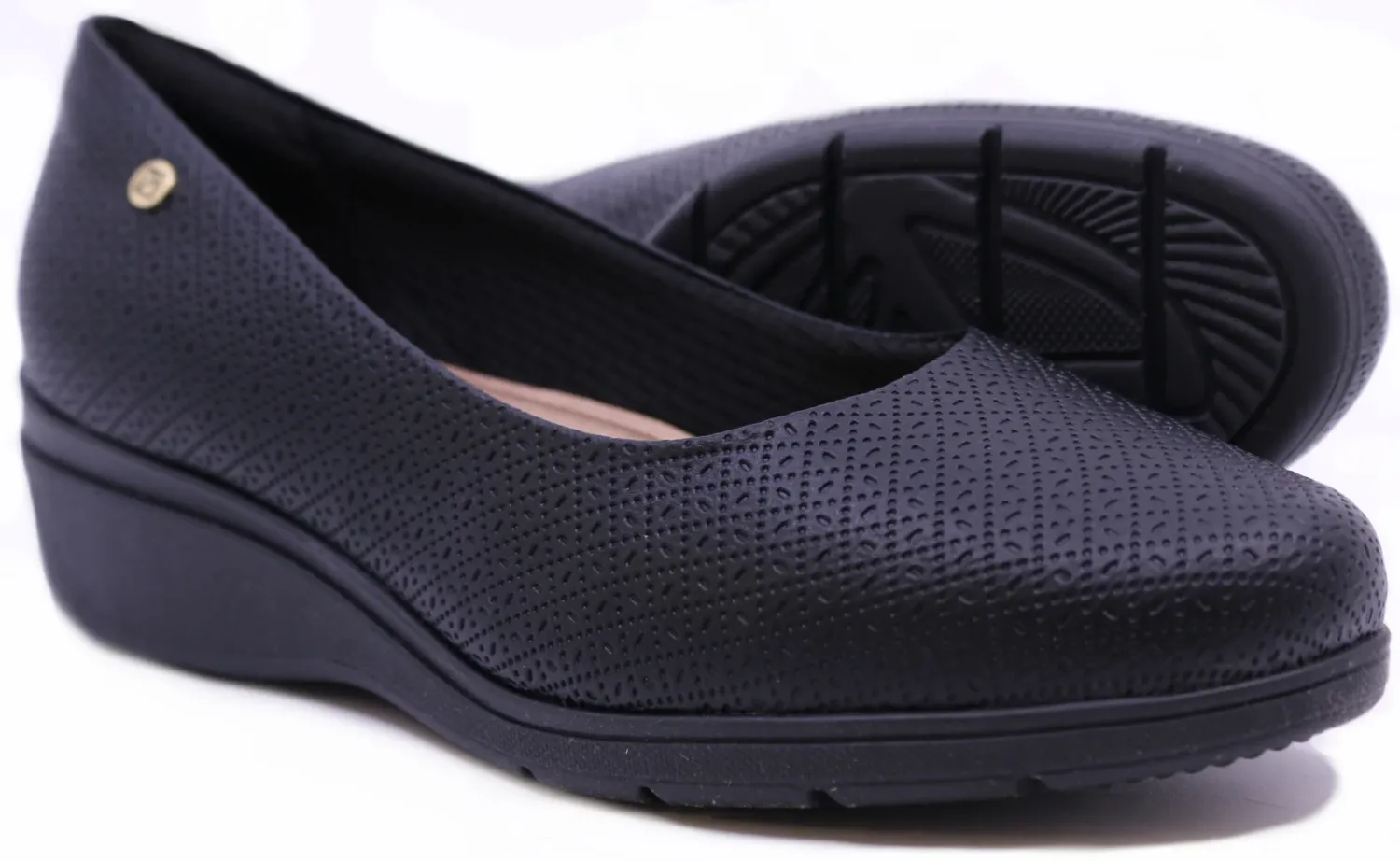 PICCADILLY STRETCHY WEDGE 117115 BLK