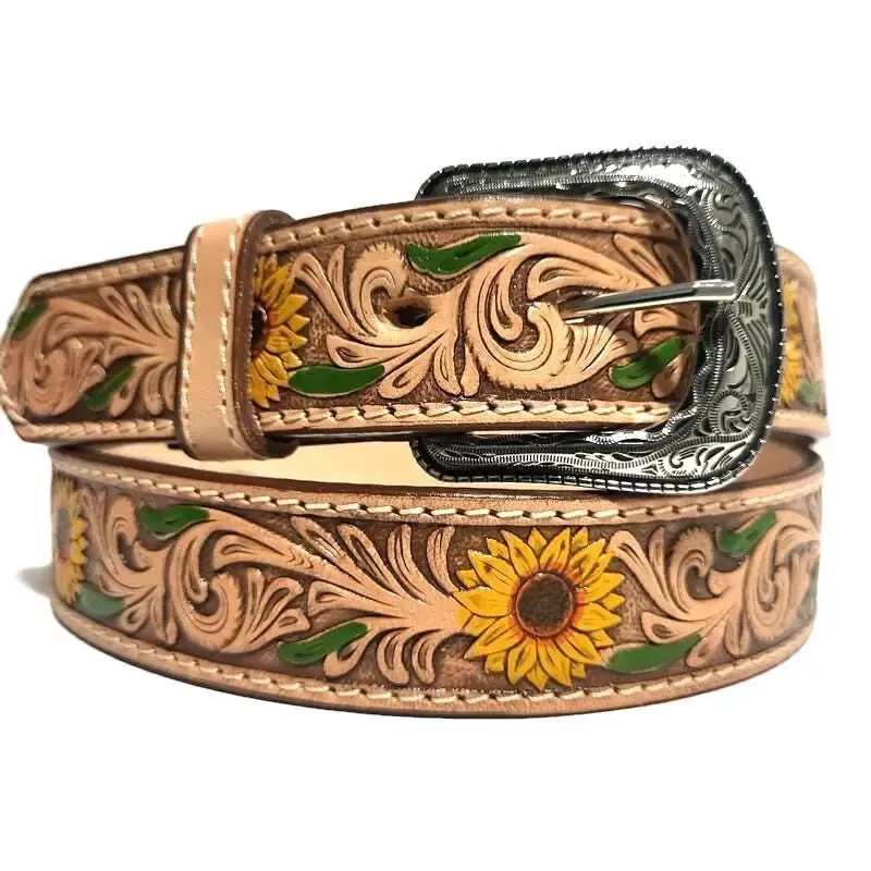 FYI SUNFLOWER LEATH. BELT