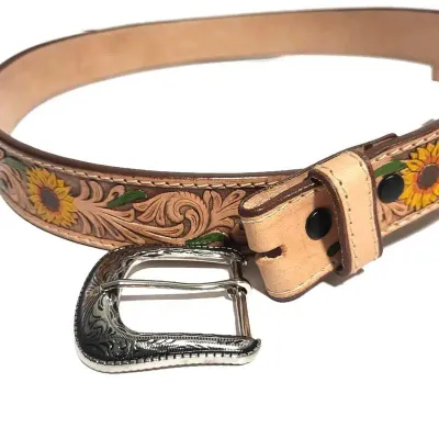 FYI SUNFLOWER LEATH. BELT