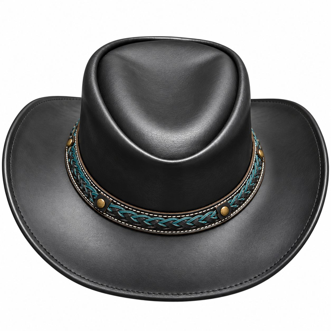 IGI LEATHER WESTERN HAT BLK 2693