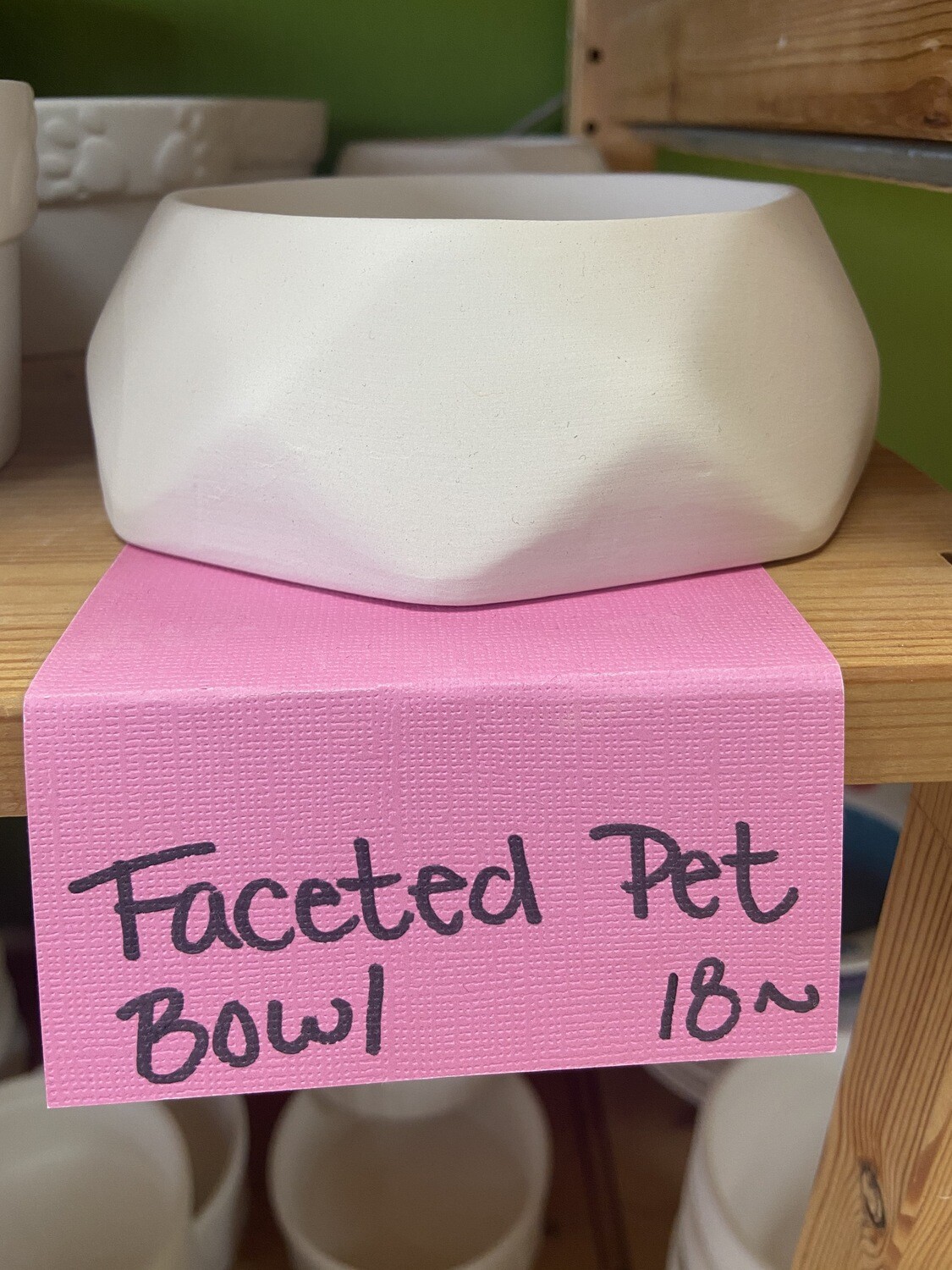 Faceted Pet Bowl Faceted Pet Bowl