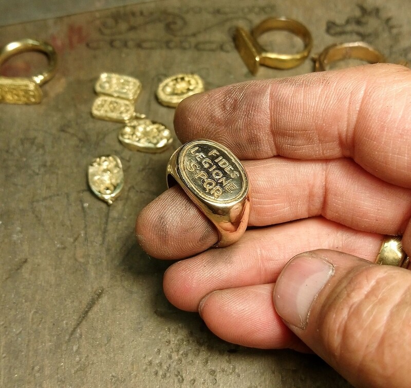Fides Legione S.P.Q.R. Anello legionario romano