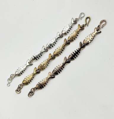 Bracciale lisca di pesce in bronzo