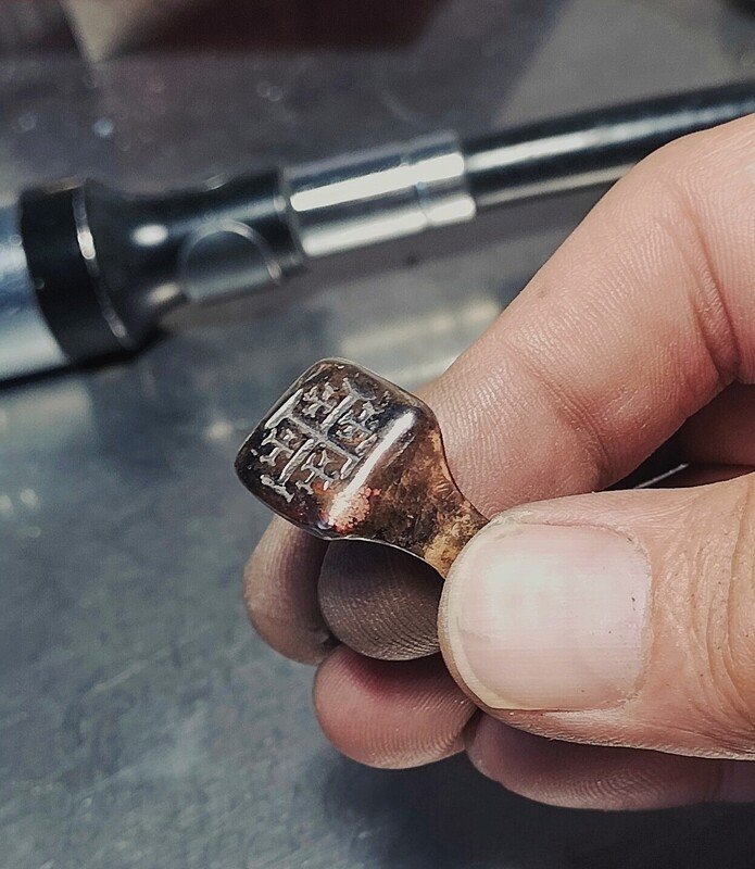 Anello sigillo, stemma del casato di Goffredo di Buglione, Prima Crociata, Regno di Gerusalemme.