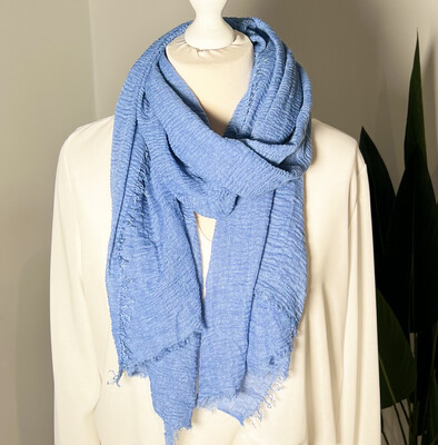 Waffle Scarve - Denim Blue