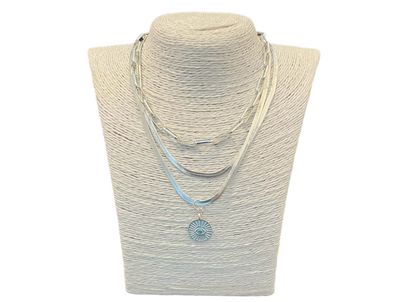 Constellation Necklace - Silver Flat Chain Detail