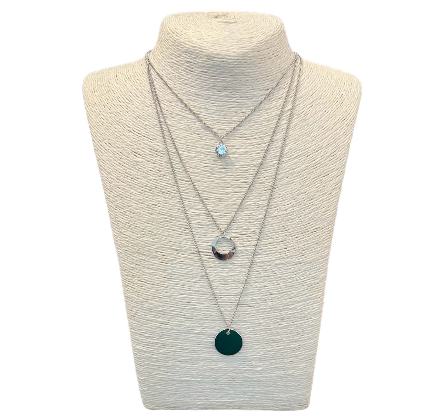 Constellation Necklace - Silver Diamante Detail