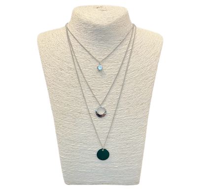 Constellation Necklace - Silver Diamante Detail