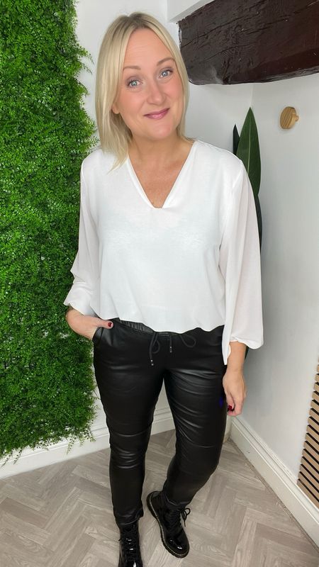 PU Magic Trousers ( C ) - Black