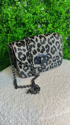 Box Berry Bag - Real Leather Leopard