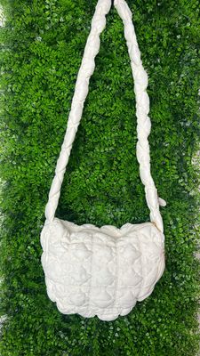 Deluxe Sporty Crossbody Sling Bag - Spring White