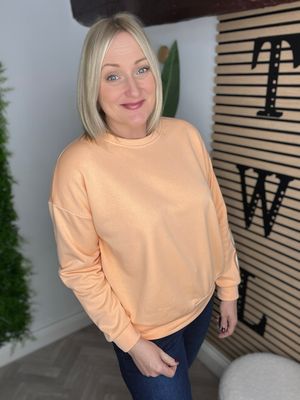 San Francisco Sweatshirt- Peach ( SALE NONE RETURNABLE )
