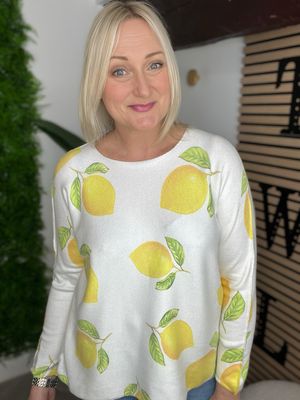 Tia Soft Feel Top - Lemons