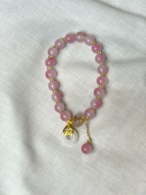 Summer Beaded Bracelet - Light Pink