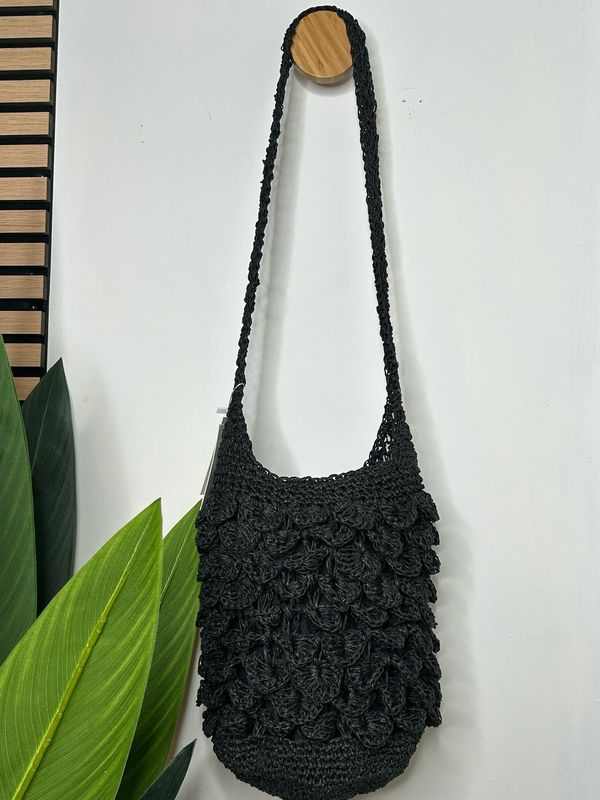 Rattan Bucket Bag - Black
