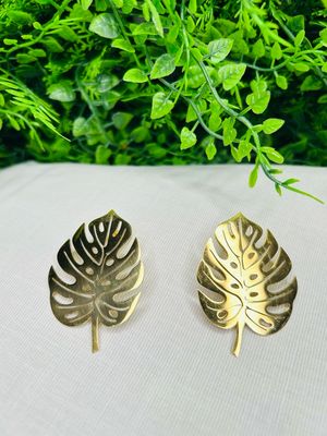Palm Leaf Earring - Gold
