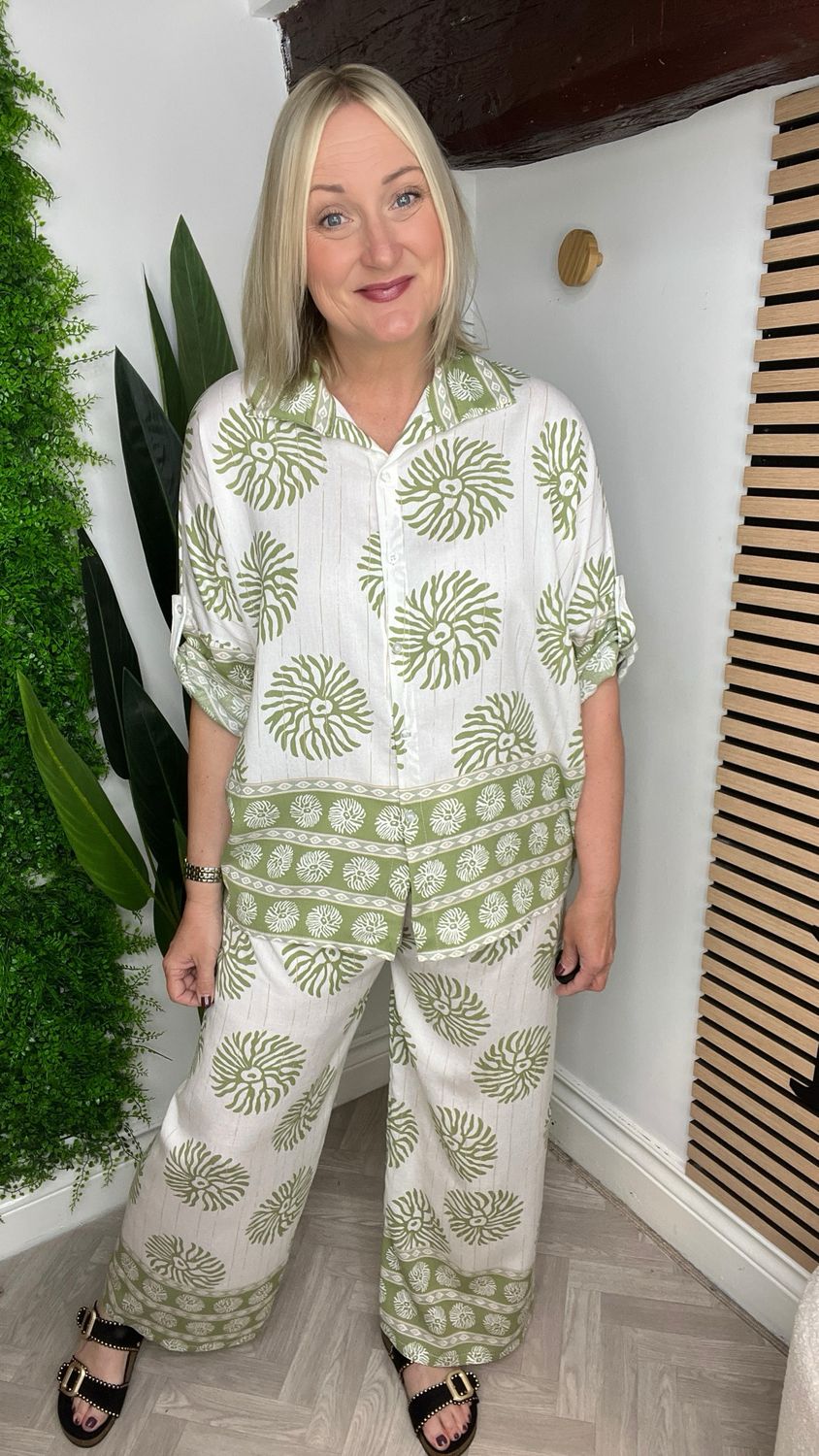 2 Piece Co-ord Reef Print - Sage