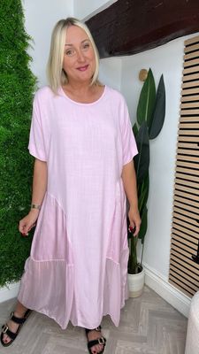 Column Dress - Blush