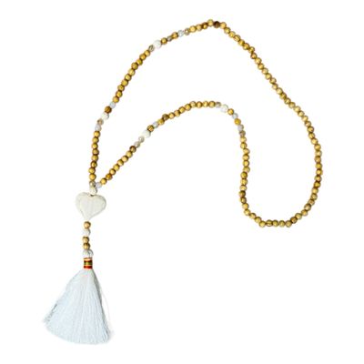 Boho Tassel Necklace Long - Heart