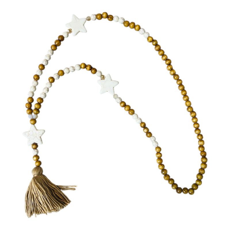 Boho Tassel Necklace Long - 3 Star