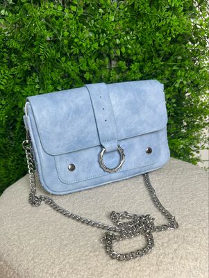 Small Stud Detailed Bag - Pale Blue