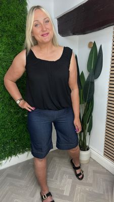 City Denim Shorts - Indigo Blue