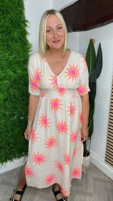 Sun Summer Dress - Stone Mix