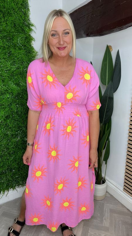 Sun Summer Dress - Pink Mix