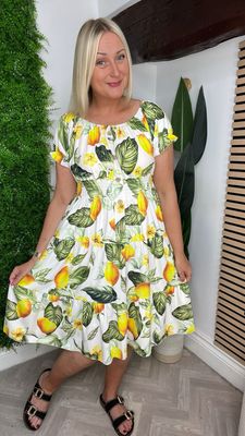 Limoncello Midi Dress - Yellow