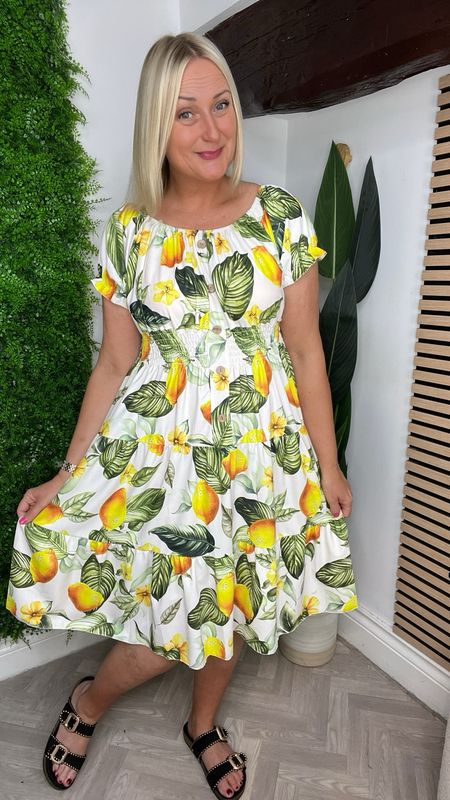 Limoncello Midi Dress - Yellow