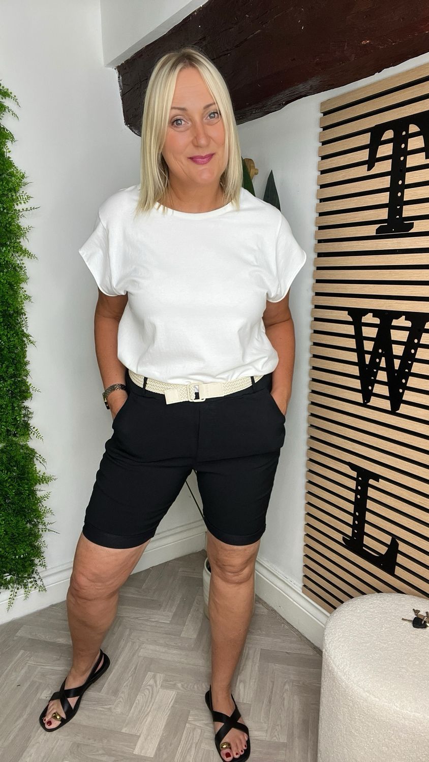 Magic Shorts Belted ( Shorter One ) - Black