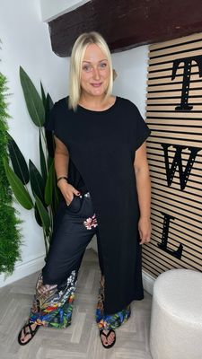 2 Piece Co-ord Cross Over - Black