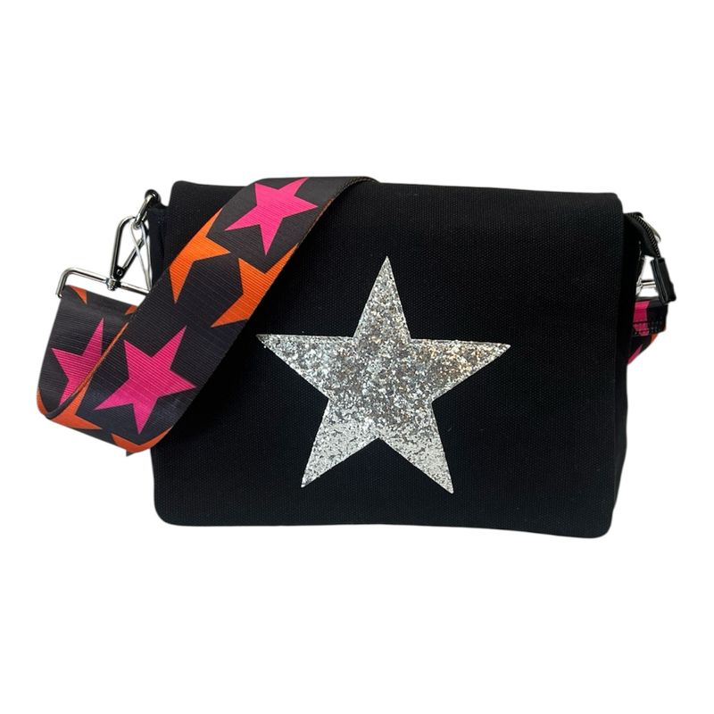 Star Canvas Bag - Black