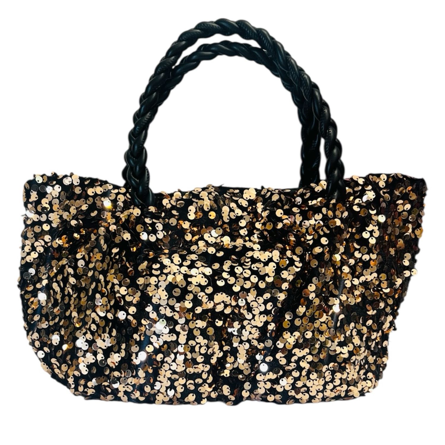 Sequin Evening Bag - Rose gold