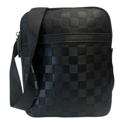 Stylish Black LV Style Crossbody Bag - Black