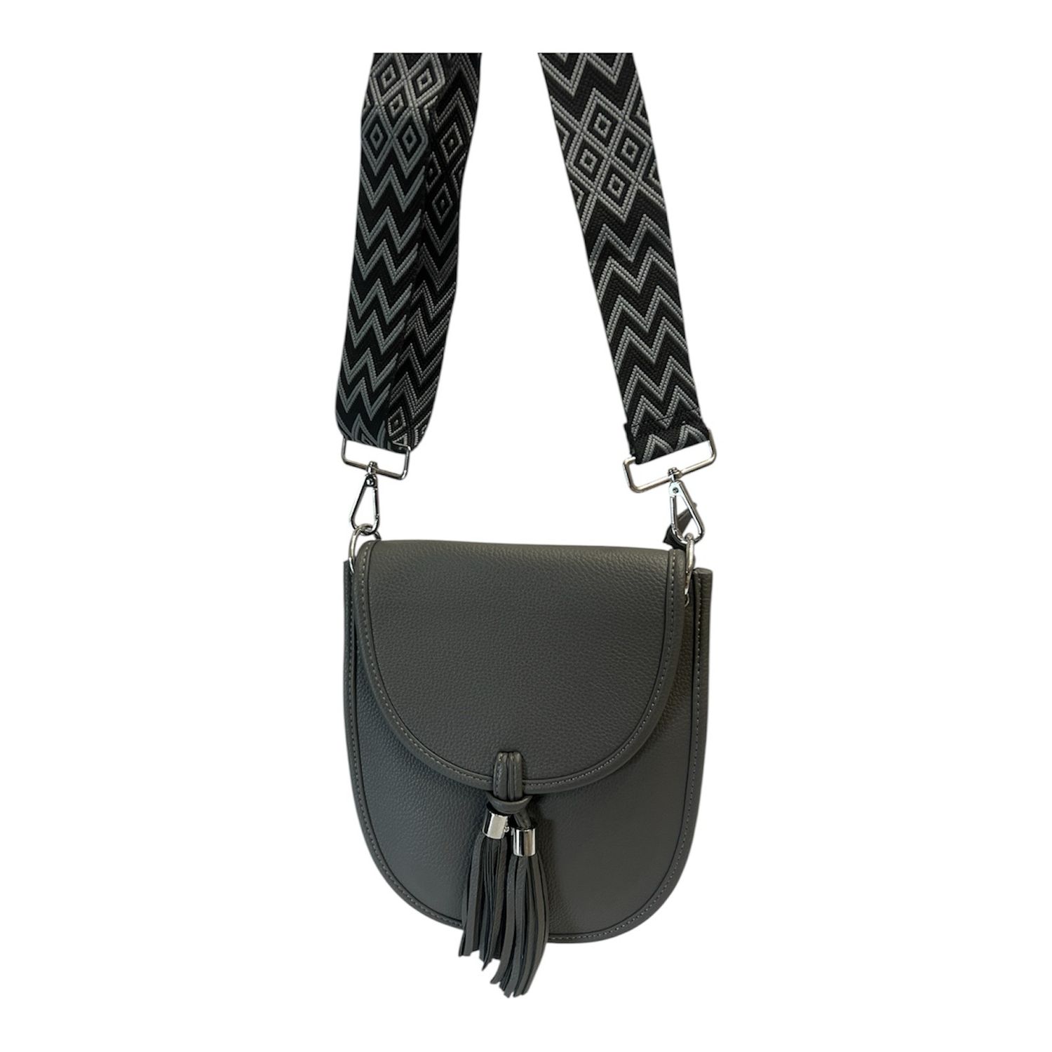 Crossbody Saddle Bag - Storm Grey