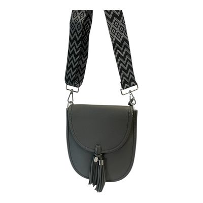 Crossbody Saddle Bag - Storm Grey