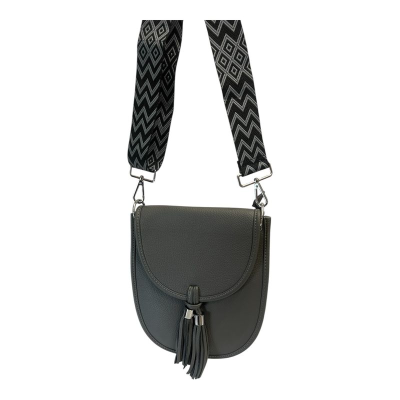 Crossbody Saddle Bag - Storm Grey