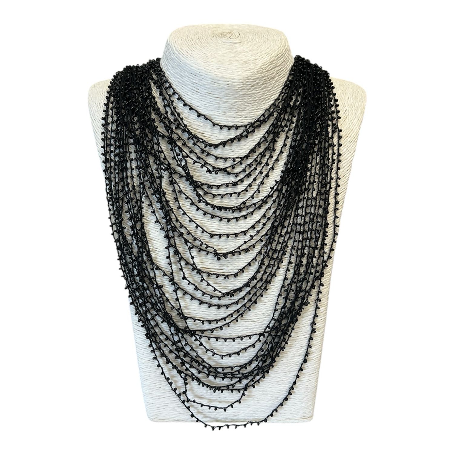 Multi Strand Necklace - Black