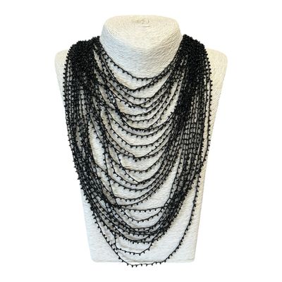Multi Strand Necklace - Black