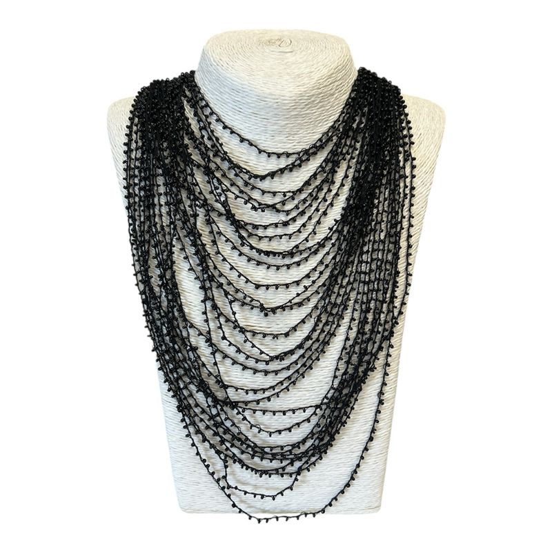 Multi Strand Necklace - Black