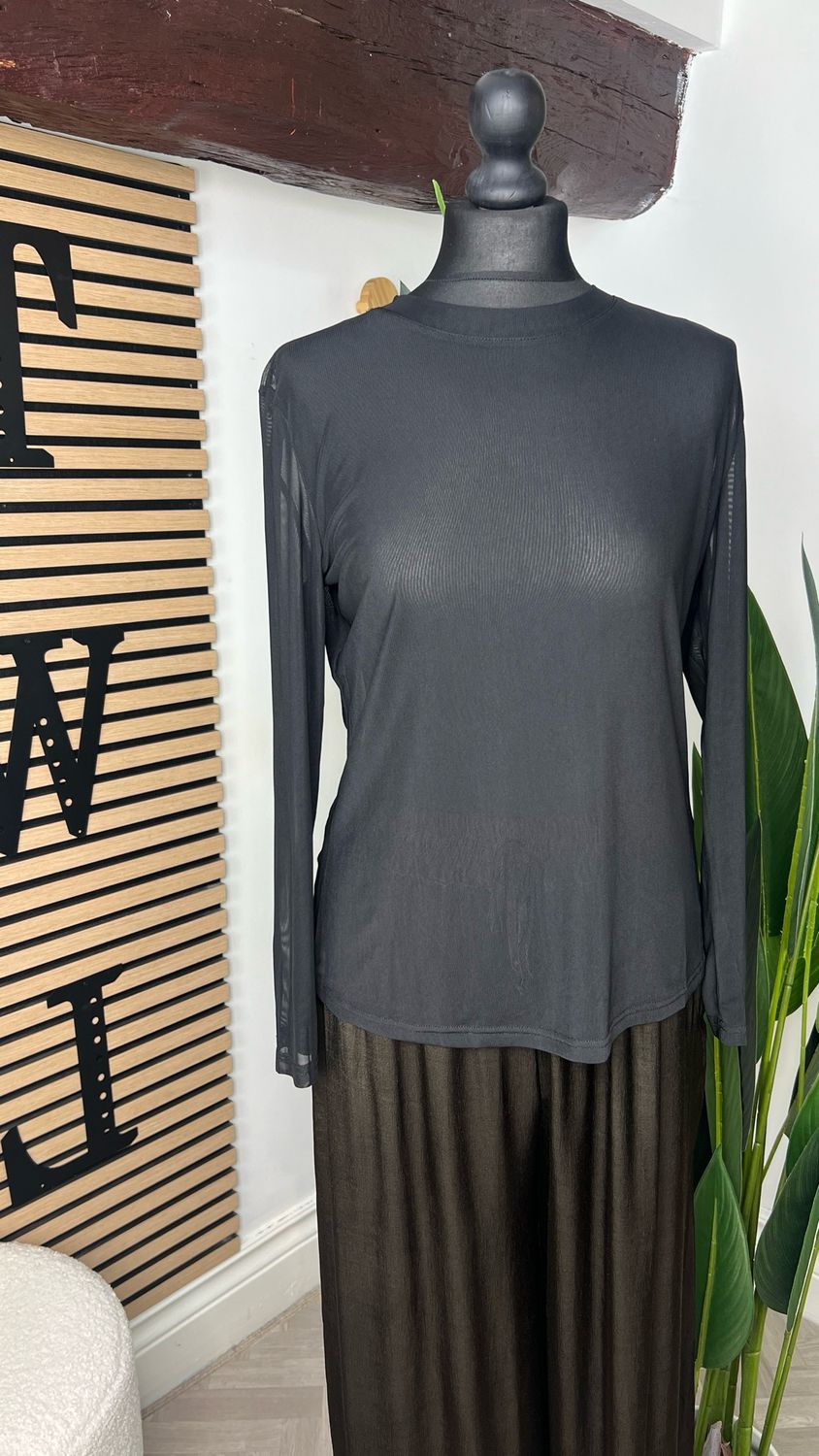 Mesh Base Layer Top - Black