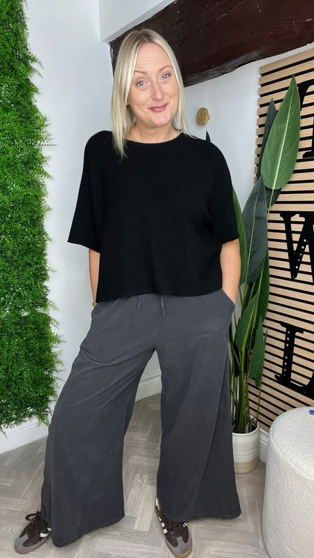 Wide Leg Corduroy Trouser - Storm Grey