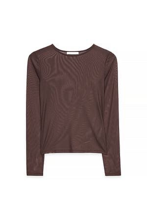 Mesh Base Layer Top - Chocolate